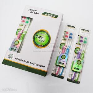 Professioal Design Fresh Double-color Adult Toothbrush