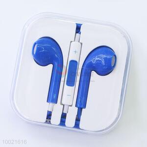 Blue Color Hot Sale Earphone Cute And Cheap Earphone