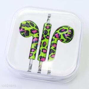 New color leopard pattern mobile iphone mp3 earphone