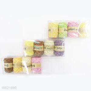 New Arrival Pure Color Paper String 4 Pieces a PVC Box