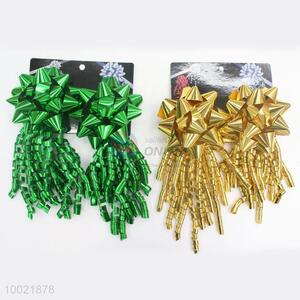 Top Sale Holiday Gift PET/PP Laminated Finishing Pull Flower Ribbon 2 Ribbons and Curly Bows