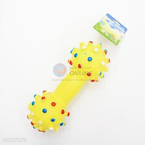 Wholesale Yellow Barbell Pet Toy for Dogs/Chew Toys