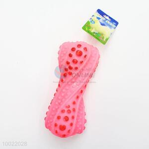 Wholesale Rose Red Fried Dough Twist Shaped Pet Toy for Dogs/Chew Toys
