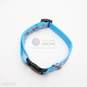 Wholesale Blue Print PU Dog Collor