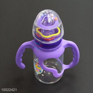 150ml New Design Purple Feeding-bottle, Milk Baby Feeding Silicone Nipple PC Bottle