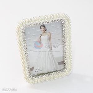 Pearl&diamond wedding photo frame