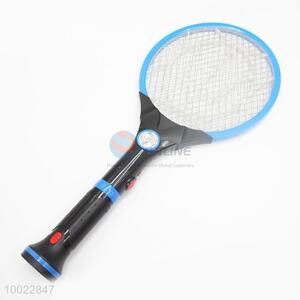 Blue Electronic Mosquito Swatter with Flashlight