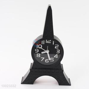 Black High Quality Gift Alarm Clock SHaped in Tower, with Waker Function