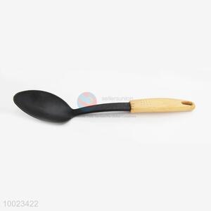Hot Sale High Quality Wooden Handle Nylon <em>Meal</em> Spoon For Home Use