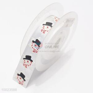 Hot Sale High Quality 2.5CM Snowflake Snow Man Print <em>Ribbon</em>