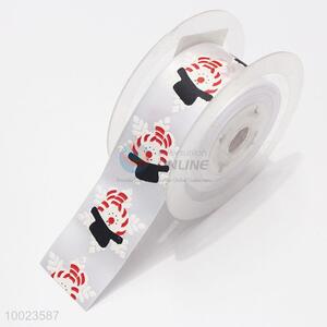 Hot Sale High Quality 3.8CM Snowflake Snow Man Print <em>Ribbon</em>