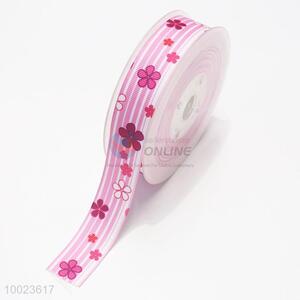 New Arrival Hot Sale High Quality 2.2CM Flowers Pattern Print Ribbon