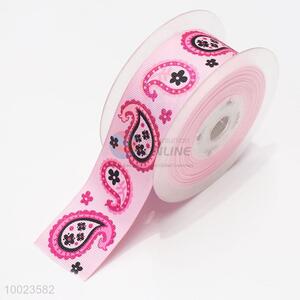 Hot Sale High Quality 3.8CM Pink Peacock Print <em>Ribbon</em>