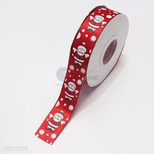 Hot Sale High Quality 3.8CM Snowflake and Santa Claus Pattern <em>Ribbon</em>