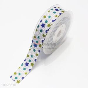 New Arrival Hot Sale High Quality 2.2CM Starry Sky Pattern Print Ribbon