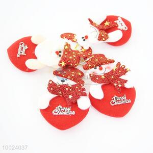 Hot Sale Cheap Christmas Stars Red Heart Small Cute Lively Cloth Pendant