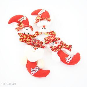 Hot Sale Cheap Christmas Snow Flower Red Moon Small Cute Lively Cloth Pendant