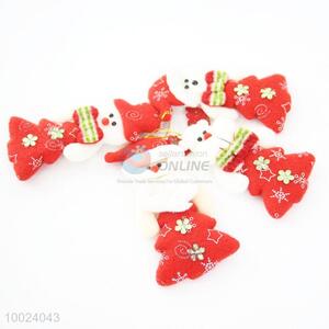 Hot Sale Cheap Christmas Red Tree Small Cute Lively Cloth Pendant