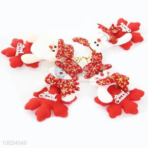 Hot Sale Cheap Christmas Snow Flower Red Snow Flower Small Cute Lively Cloth Pendant