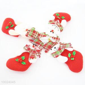 Hot Sale Cheap Christmas Red StockingTree Small Cute Lively Cloth Pendant
