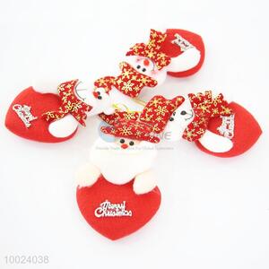 Hot Sale Cheap Christmas Snow Flower Red Heart Purple Tree Small Cute Lively Cloth Pendant