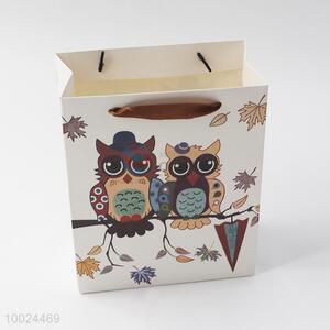 17*21*8.5cm cute gift bag printed with owl