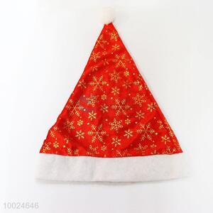 Wholesale Red Golden Pattern Christmas Hat