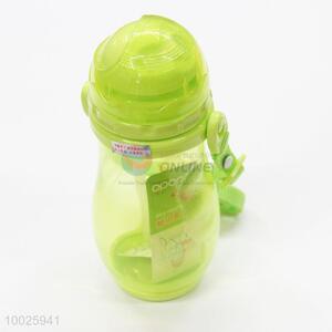High Quality Transparency Sports 420mL Bottle With Straw And Strap