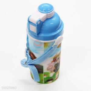High Quality 450ML Cartoon Sports Bottle With Straw And Strap