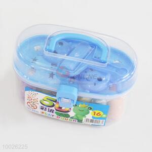 16 colors pvc box packing colorful plasticine with modeling tools