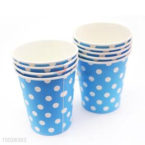 High Quality Round Dots Blue <em>Disposable</em> Paper Cup