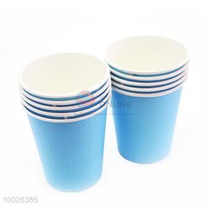 Pure Blue Color Disposable Paper Cup