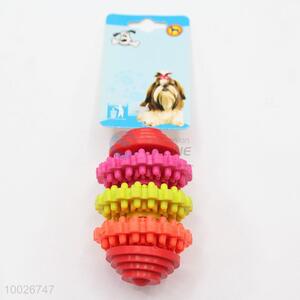 Gear shaped rubber pet dog chew toy wholesale