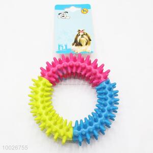 Factory Wholesale TPR Three Colors Round Circle Pets Toys