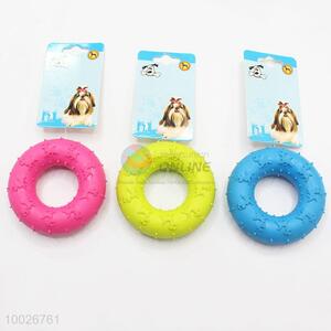 Hot selling round circle rubber pet toys