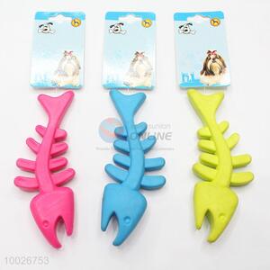 Bite-Resistant Fish Bones Pet Toys Soft TPR Dog Toy