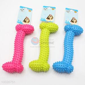 Pink/Yellow/Blue Small size bone shaped toys for dogs