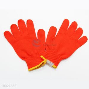 Classic Red Knitted Protection Gloves