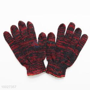 Wholesale Black and Red Knitted Protection Gloves
