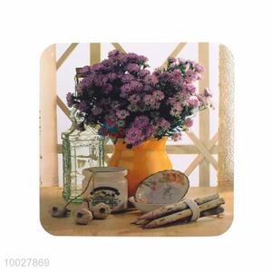 Printed Kitchen Supplies Round Wooden Placemat