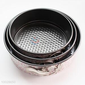 Small Size Printing Bakeware 3 Pieces Cake Pans Set