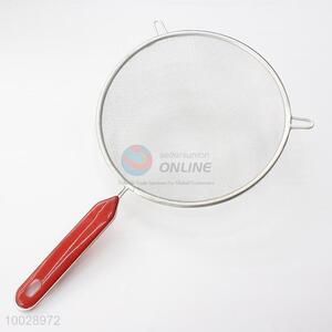 21cm Mesh Strainer with Two Ears and Red Handle