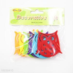 Wholesale 6 Pieces Owls Shape Felt Decorative Gift