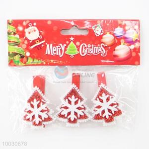 New designs christmas tree snowflake craft clips
