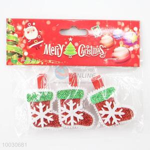 Cute christmas stocking decoration wooden craft clips