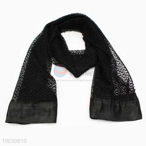 Wholesale Black Dacron With Satin <em>Scarf</em> With Drill