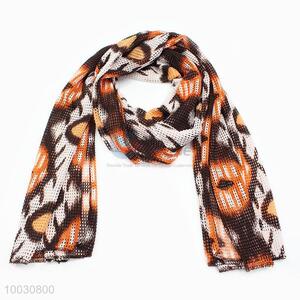 Wholesale Cheap Price Brown Dots Dacron and Spandex <em>Scarf</em>