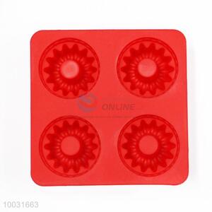 Flower Shaped Red Silicon Cake Mould/Chocolate Mould