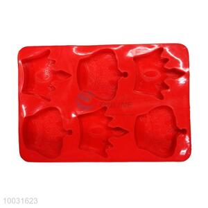 6 Holes Crown Shaped Silicon Cake Mould