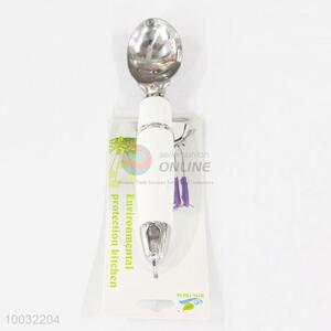 White Stainless Steel Ice Cream Scoop